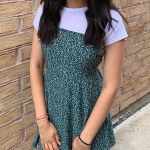 Ditsy floral self-tie floral cami dress.